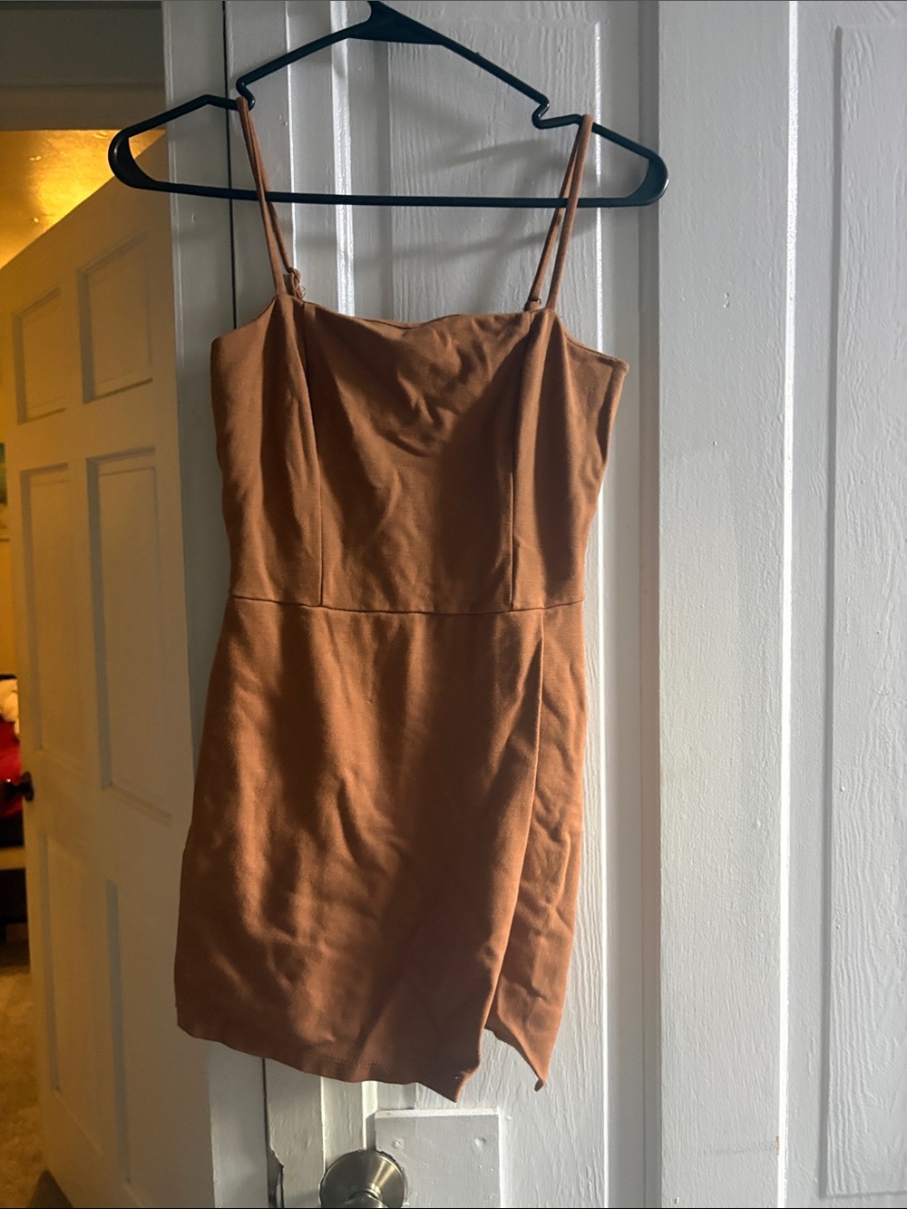 Altar'd State Rust-Tone Spaghetti Strap Mini Dress